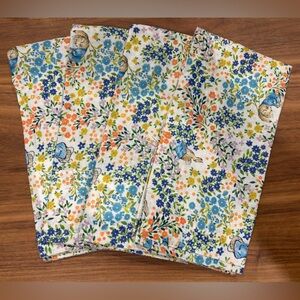 Pottery Barn Beatrix Potter Floral Napkins set of 4